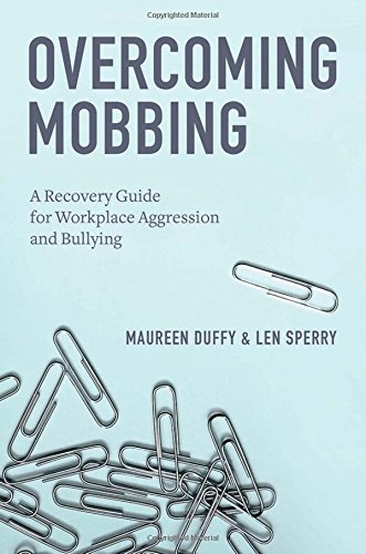 Overcoming mobbing Book cover and link to Hub resources